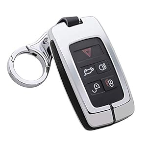 Voor Land Rover Autosleutel Cover Zinklegering Lederen Sleutelhanger Cover Houder Beschermer Voor Defender Discovery…
