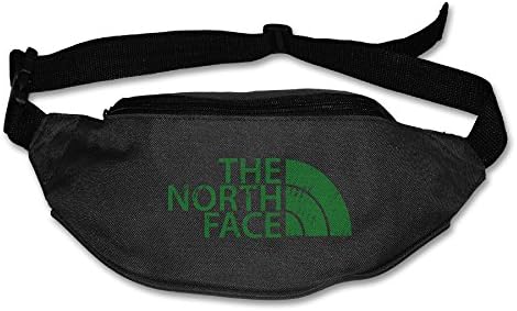 The North Face In Green Running Pocket Waist Pack Purse Black One Size