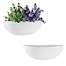 MyGift 12-Inch Ceramic Half-Moon Wall Mounted Flower Planter Vase, Set of 2thumb 3