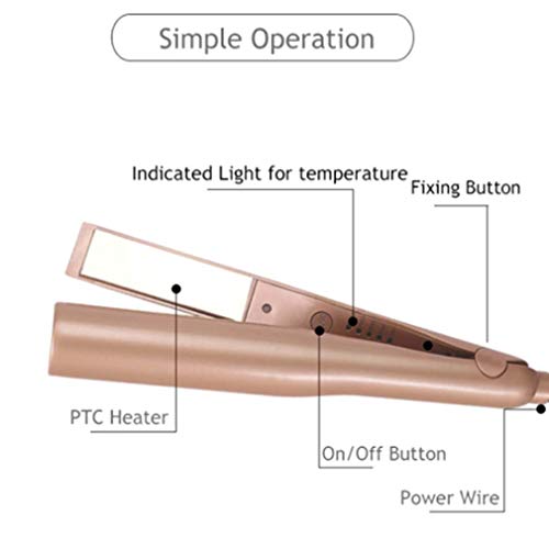 2 IN 1 MESTAR IRON PRO Hair Curling Iron Straightening Fast