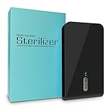 Smartphone Sanitizer Portable UV Light Cell Phone Sterilizer,with USB Charging and Aromatherapy Function,Cleaner for All iOS&Andriod Cellphone,iPhone/Samsung/LG, Watch and Jewelry (Black)