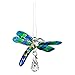 Woodstock Chimes Woodstock Rainbow Makers Collection, Fantasy Glass, Dragonfly, 1.5'' Peacock Fantasy Glass Crystal Suncatchers for Outdoor, Patio, Home or Garden Décor (CDPEA)
