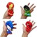 NeatoTek Jumbo Slow Rising Squishies 4 Pack Super Hero Squishy Toys Party Favors Stress Relief Toy for Boys Toddlers Bag