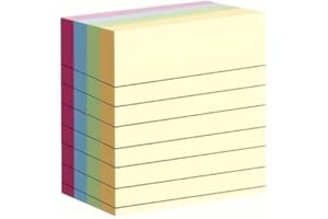 Colored Sticky Notes 4-Color 100-Page Sticky Notes Creative Memo Pad, Tear-Off Notepad Office & Home, Space-Saving, Super Pra