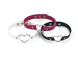 GEOOT 3PCS Unisex Vintage Collar Emo Punk Goth Heart Leather Choker Necklace(3pcs)