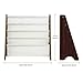 Homfa Storage Sling Bookshelf Toy Display, Espresso / White