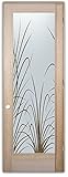 Interior Glass Door Sans Soucie Art Glass Wispy Reeds Negative