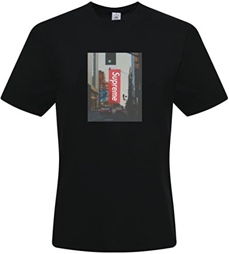 DIY Men's Tshirts,Custom supreme T-shirts,(Black Medium)