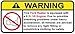 Ford Raptor 6.2L V8 Funny no bra warning decal, perfect sticker gift