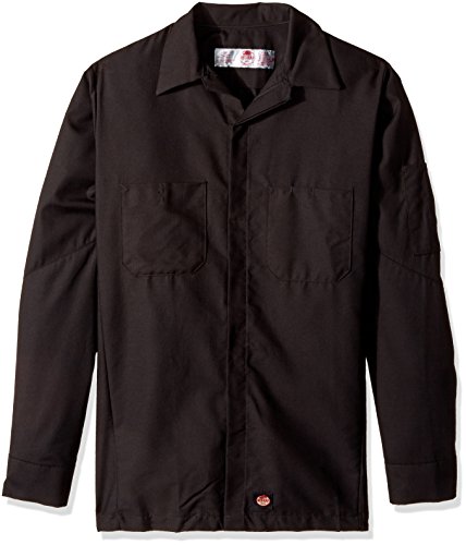 Red KapMen's Ripstop Crew Shirt, Long Sleeve
