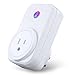 WiFi Smart Plug, Wireless Socket Outlet Switch Timer, Works with Amazon Alexa Google Assistant IFTTT with Smartphone APP, Turn on/off Switch, LED Indicator for Home Appliances