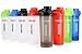 24 Ounce Shaker Bottle Protein Powder Shake Blender Gym Bottle Smoothie Cup, BPA Free, Auto-Flip Leak-Proof Lid, Handle with Ball Included Full Color (Black)