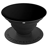 Black Plain Standard Color - Adjustable Phone Grip Stand - PopSockets Grip and Stand for Phones and Tablets