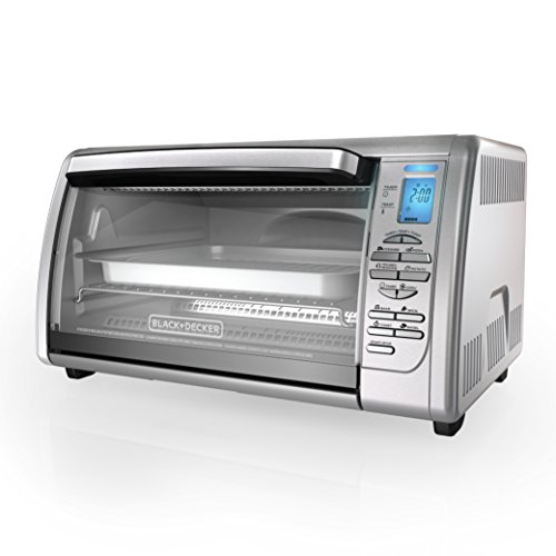 BLACK+DECKER Countertop Convection Toaster Oven, Silver, CTO6335S