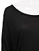 JJ Perfection Women's Casual Boat Neck Slub Knit Long Sleeve T-Shirt