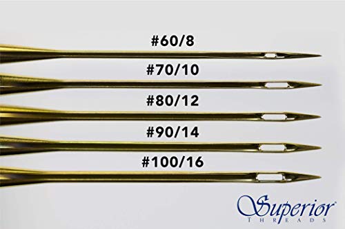 image for Superior Threads #80/12 Topstitch Titanium Coated Sewing Needles for P