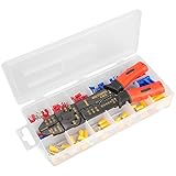 XtremepowerUS 175 Pcs Solderless Terminal Connectors Plus Crimping Plier Wire Strippers