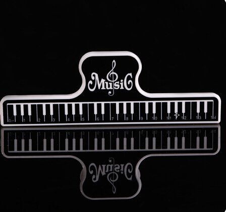 Music Book Clip,Page Holder,Paper Clip (Black) - Thumbnail 6