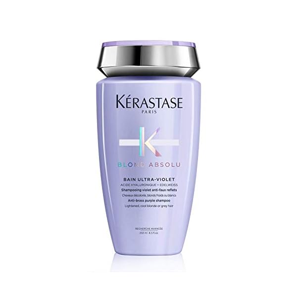 Kérastase Blond Absolu, Anti-Brass Purple Shampoo, Toning, For Cool Blondes & Grey Hair, With Hyaluronic Acid…