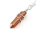 Natural Gemstone Necklace Healing Crystals Reiki Chakra Cut 18-20 Inch Gemstone Pendant Necklace (1pc) Great Gift