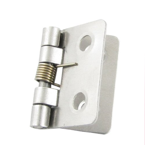 uxcellÂ® Silver Tone Metal 25 x 33 x 0.8mm Spring Loaded Butt Hinges