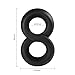 Utimi Stretchy Cock Ring Silicone Love Rings Basic Penis Rings, Black