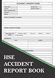 HSE Accident Report Book: Accident & Incident Log