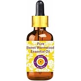 dève herbes Sweet Wormwood Essential Oil (Artemisia annua) with Glass Dropper | Pure | Non-Sticky | Non-greasy | Lightweight | Men & Women | All Skin Types | Steam Distilled 30ml (1 oz)