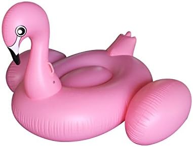 By PoolCentral 79.5" Giant Inflatable Pink Flamingo Swimming Pool Ride-On Float Toy