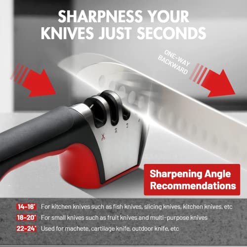 Simple Deluxe 4 in 1 Knife Sharpener 4 Stage Professional Knife Accessories & Scissors
