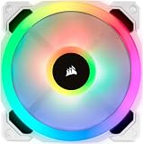 CORSAIR LL Series, LL120 RGB, 120mm RGB LED Fan, Single Pack- White