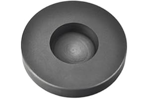 PMC SUPPLIES LLC 5 oz Troy Ounce Round Silver Graphite Ingot Coin Mold for Melting Casting Refining Scrap Metal Jewelry