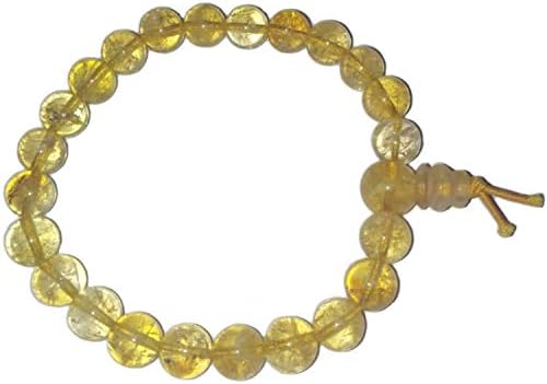 natural Gemstone Bracelet 7'' - 8mm Round Beads - Resilient Stretch - Unisex - Tibetan Buddhist Mala - reiki chakra yoga crystal healing meditation energy