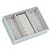 STACKERS jewelry box | duck egg blue & gray polka dot watch & bracelet pad stacker accessory