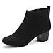 Dream Pairs Women's Keeny Cowboy Chunky Heel Ankle Booties