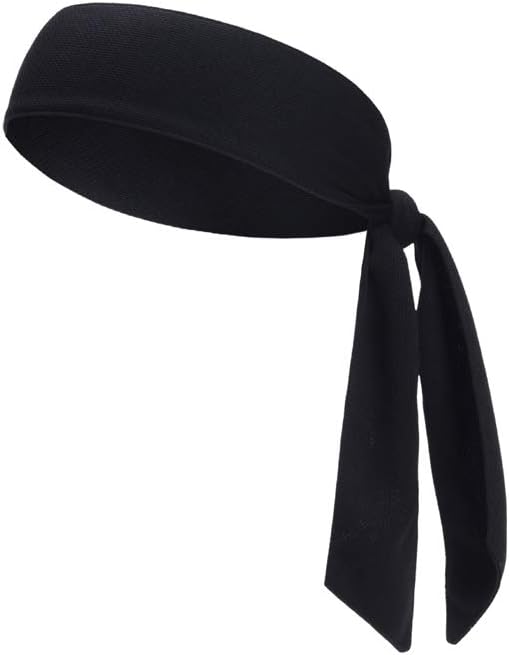DEMIL Head Tie Tennis Tie Hairband - Sports Headband Ideal for Athletics,Pirates,Karate Keep Sweat & Hair Out of Your Face