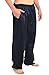 Alexander Del Rossa Men's Satin Pajama Pants, Long Pj Bottoms, Medium Midnight Blue (A0757MBLMD)