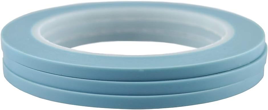 JINBINGHigh-Temp Vinyl Fine Line Fineline Masking Tape Automotive Curves Car Auto Paint 5mm x 33m/Roll 3pcs