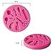 AKOAK Creative Scissors Hair Tools Shaped Fondant Mold,Resin Clay Chocolate Candy Silicone Cake Mould,Fondant Cake Decorating Tools