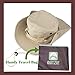 Wide Brim Packable Booney Sun Hat |Lightweight Cotton |Fishing Gardening Tan