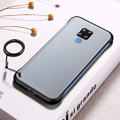 LBSJW Cellphone Case Frosted Anti-skidding TPU Protective Case with Metal Ring for Huawei Mate 20 X(Black) Silicone Cover Anti-Scratch Shockproof Back Bumper (Color : Black)