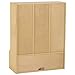 ECR4Kids Streamline 3-Section Toddler Coat Locker with Bench, Kids Furniture, Natural