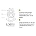 Lotus Cotton Swab Holder,Cotton Bud Small Q-tips Toothpicks Brushes Holder Box Case Storage Organizer Jar with Clear Lid Dustproof Cover (Black + White)