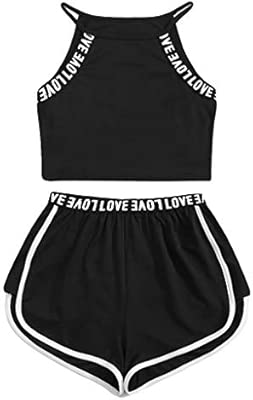 Berryhot - Conjunto de Dos Piezas para Mujer y niña, sin Mangas ...