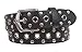 Snap On Soft Hand Oil-Tanned Vintage Grommets & Studs Solid Leather Belt