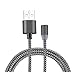 magnet usb cable Charge Cable magnetic for Lightning type-C Micro 3 in 1 cable 2.1A apple Charging Cable for iPhone Lightning cable Type C cable 3 port magnetic charging cable (Gray)