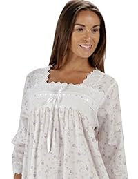 El 1 para U 100% Algodón Camisón Mangas 3 4 + Bolsillos - Laura