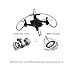 TOYEN GordVE RC Drone FPV Wifi RC Quadcopter 2.4GHz 6-Axis Gyro Remote Control Drone With Altitude Hold and Hand Launching-Black