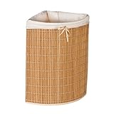 Honey-Can-Do Bamboo Wicker Corner Hamper