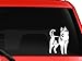 Siberian Husky dog nature animal car truck SUV window laptop Kitchen wall macbook decal sticker Approx 6 inches white